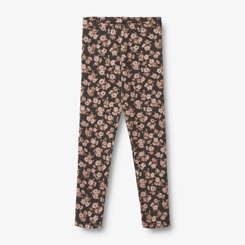 Printed Leggings Jules - raven anemones