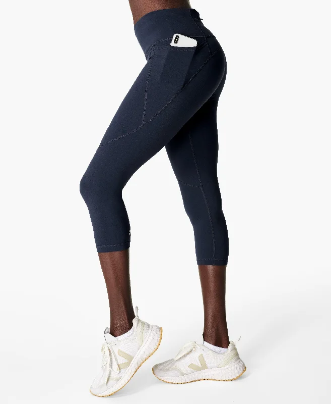 Power Cropped Workout Leggings Sb4564p Navy-Blue