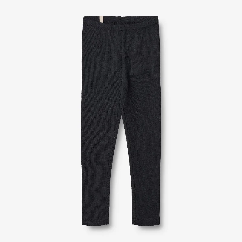 Wool Leggings - navy