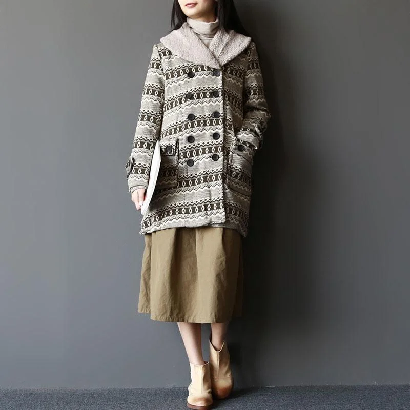 2017 spring casual knit coats vintage style