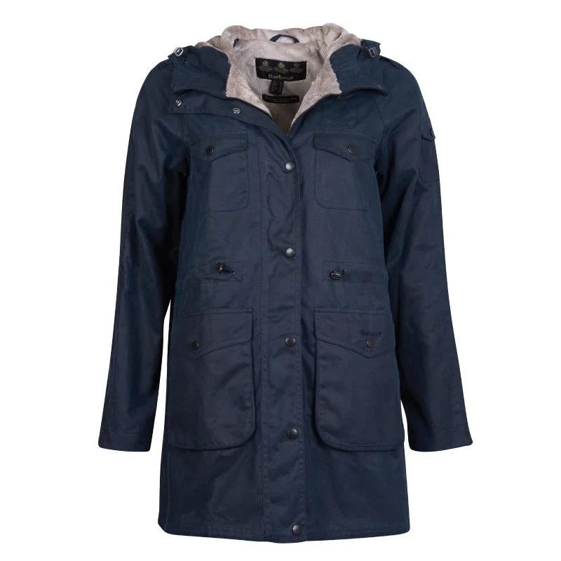 Barbour Corrie Ladies Wax Jacket - Navy