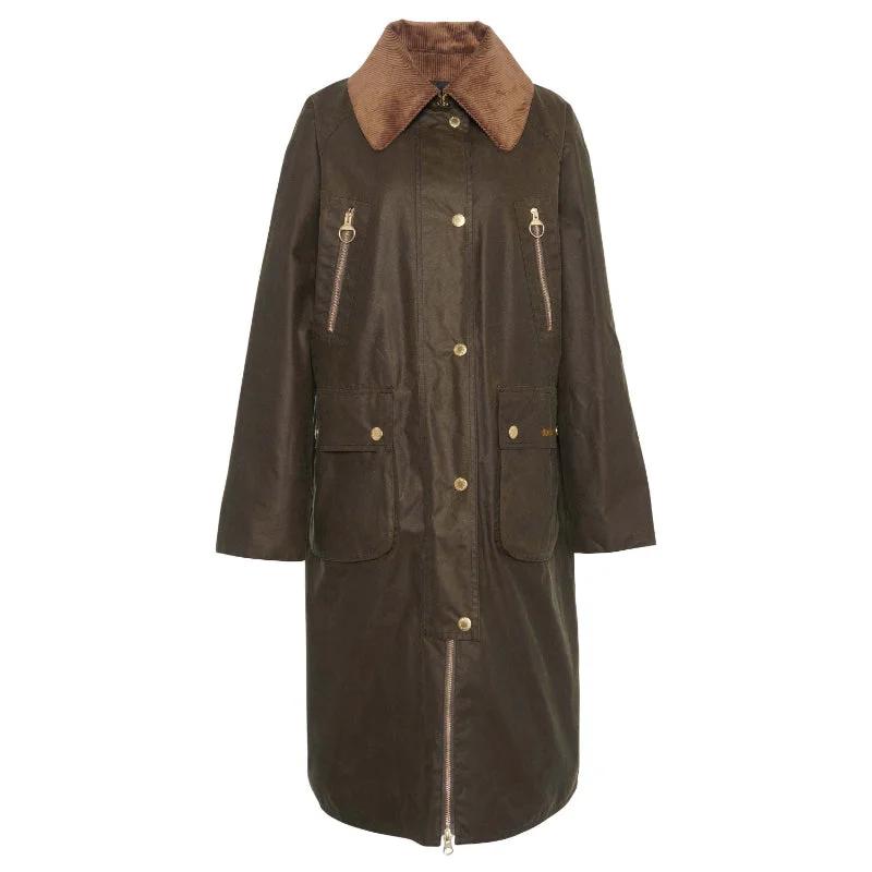 Barbour Ebberston Wax Ladies Jacket - Beech/Classic