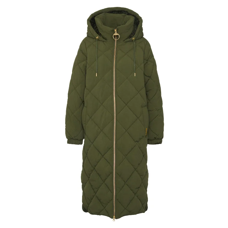 Barbour Kirkton Ladies Puffer Jacket - Olive/Ancient