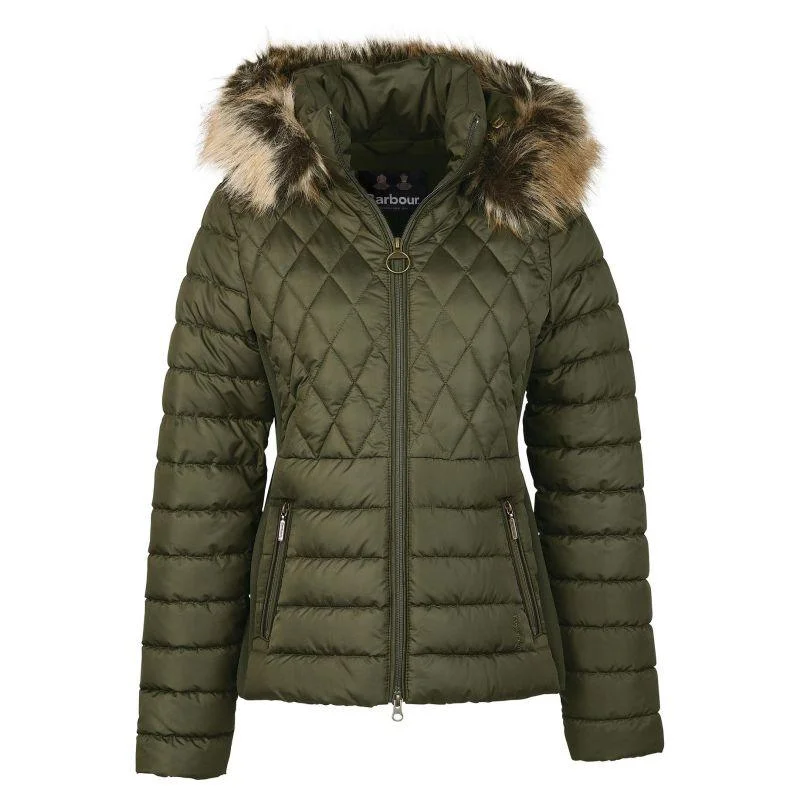 Barbour Mallow Ladies Quilted Jacket - Olive