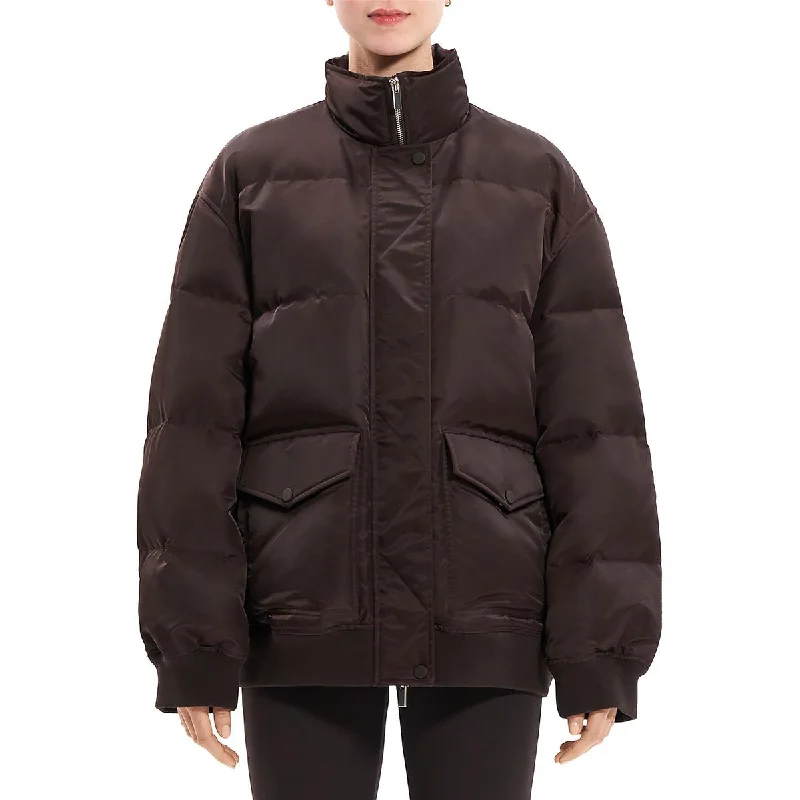 Womens Collared Outdoor Puffer Jacket