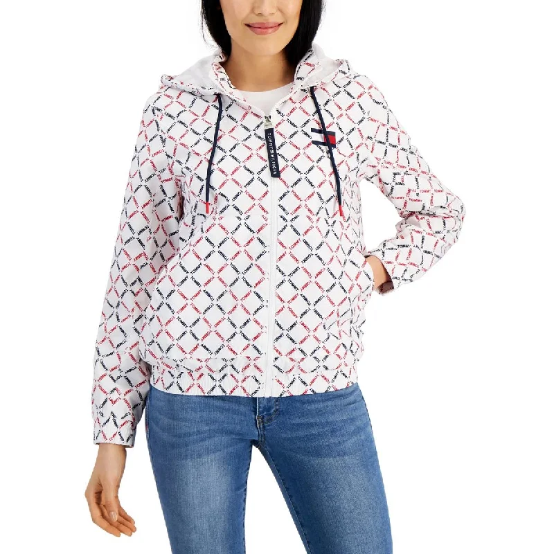 Womens Lightweight Hooded Bomber Jacket