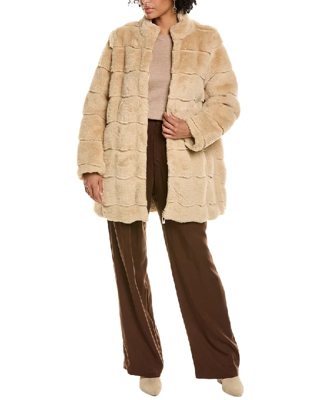 Via Spiga Plush Wave Jacket