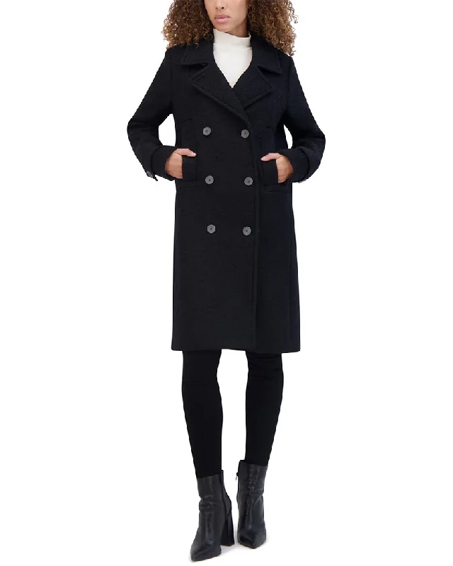 Andrew Marc Evileen Wool-Blend Coat