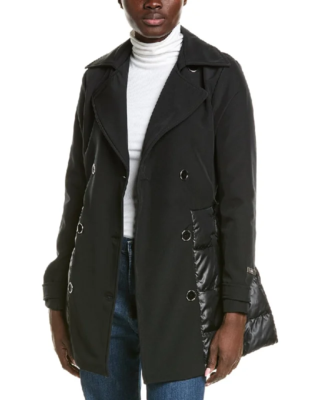 Nicole Miller Soft Shell Trench Coat