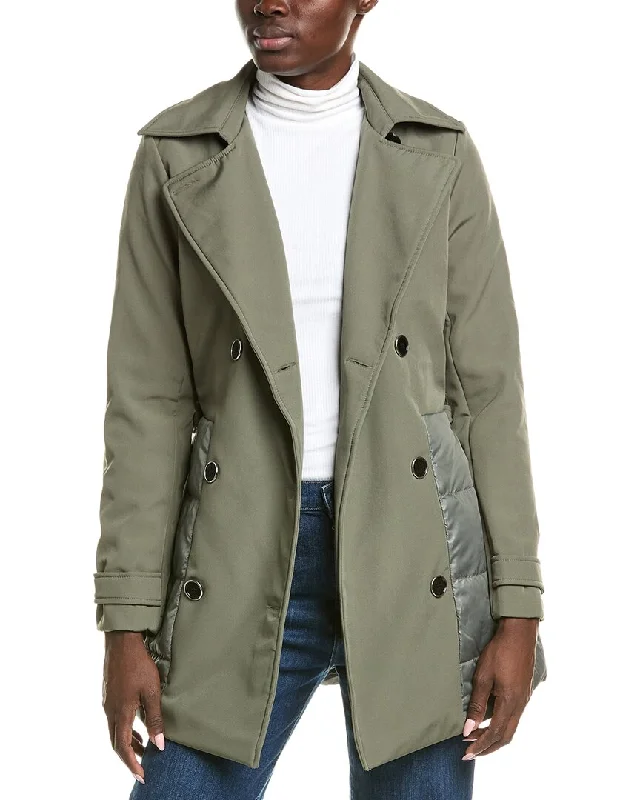 Nicole Miller Soft Shell Trench Coat