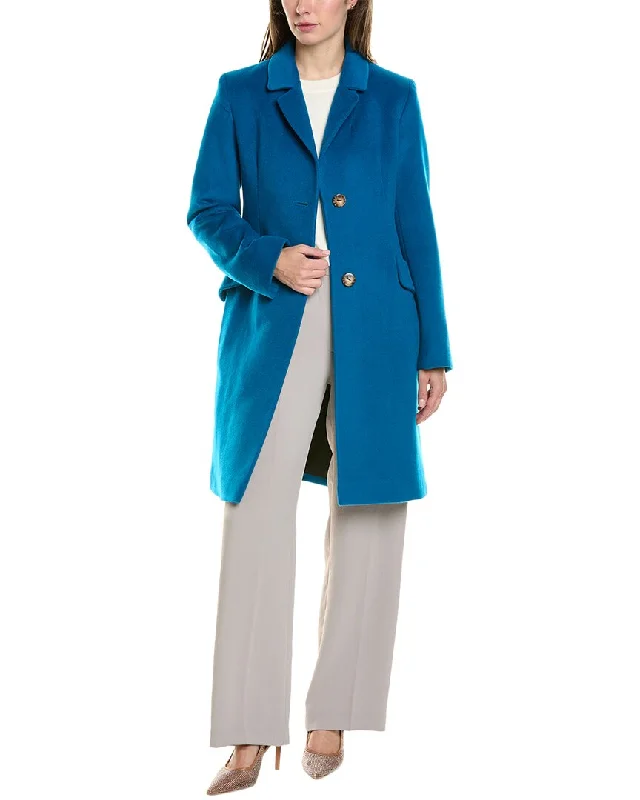 Fleurette Medium Wool-Blend Coat