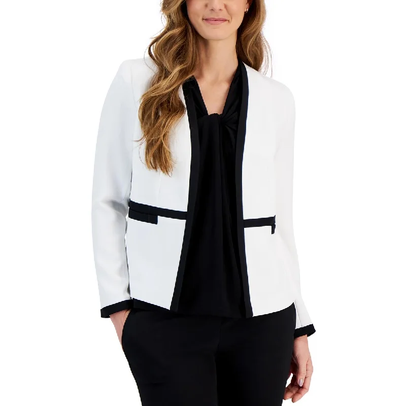 Womens Lining Professional Open-Front Blazer