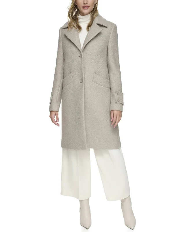 Andrew Marc Regine Wool-Blend Coat