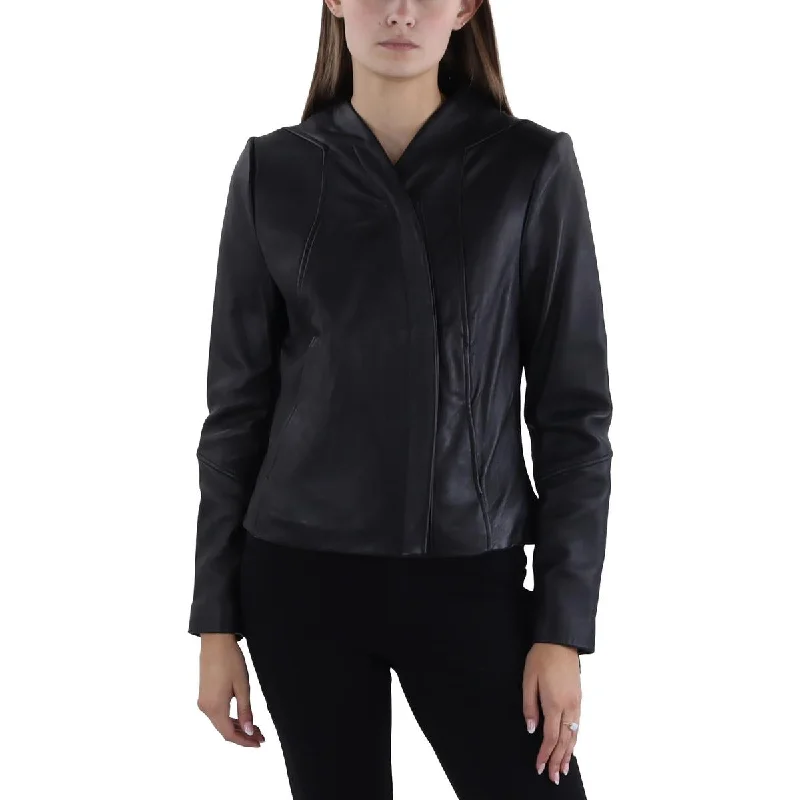 Womens Leather Long Sleeve Leather Jacket