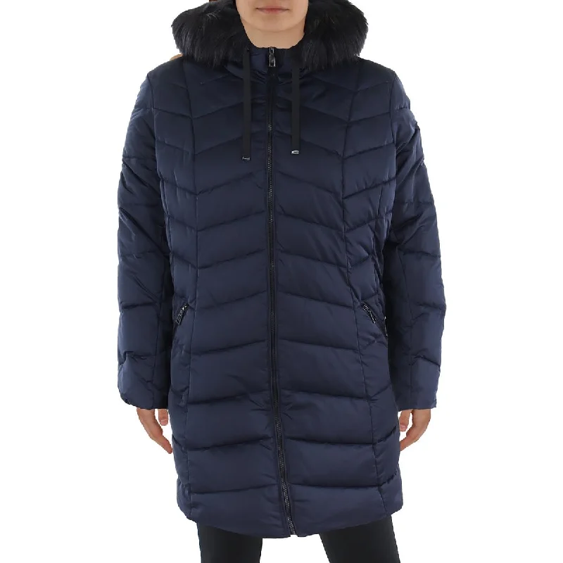 Plus Womens Insulated Hooded Puffer Jacket