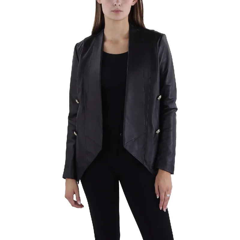 Womens Leather Asymmetric Leather Jacket