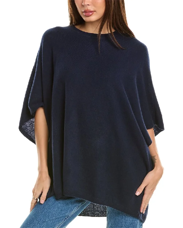 Amicale Cashmere Crewneck Cashmere Poncho