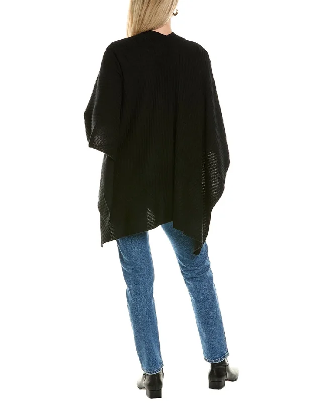 Amicale Cashmere Traveling Rib Cashmere Cape