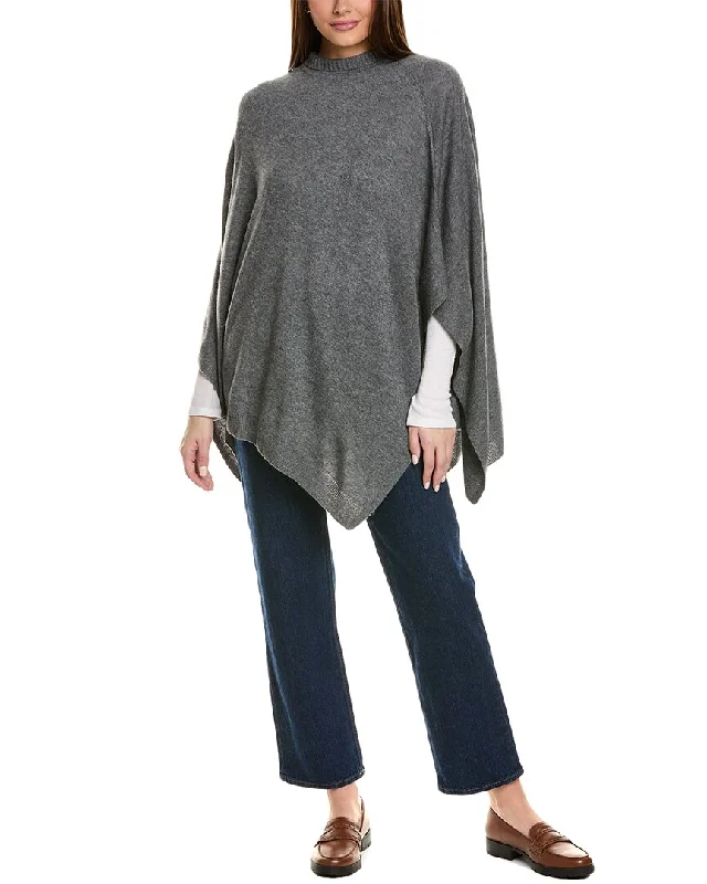 Bruno Magli Double Funnel Neck Wool & Cashmere-Blend Poncho