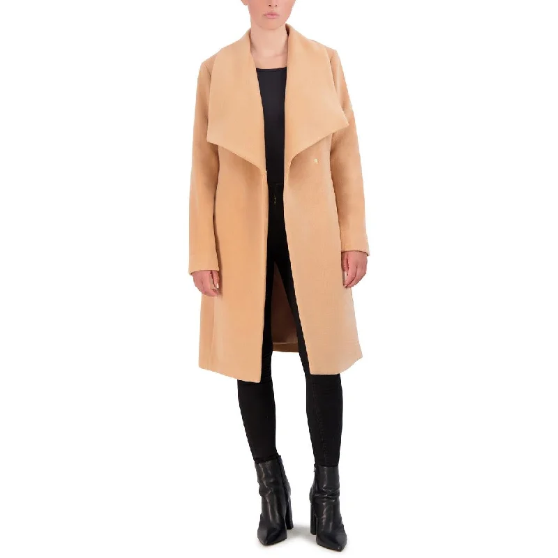 Womens Wool Blend Belted Wool Coat