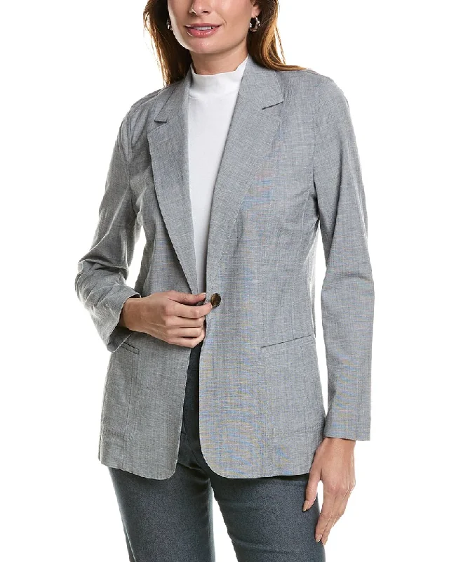 Lafayette 148 New York Ashby Linen-Blend Blazer