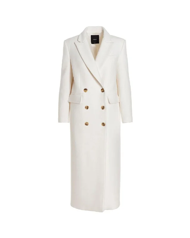 PINKO  Women's Double-Breasted Wool Coat