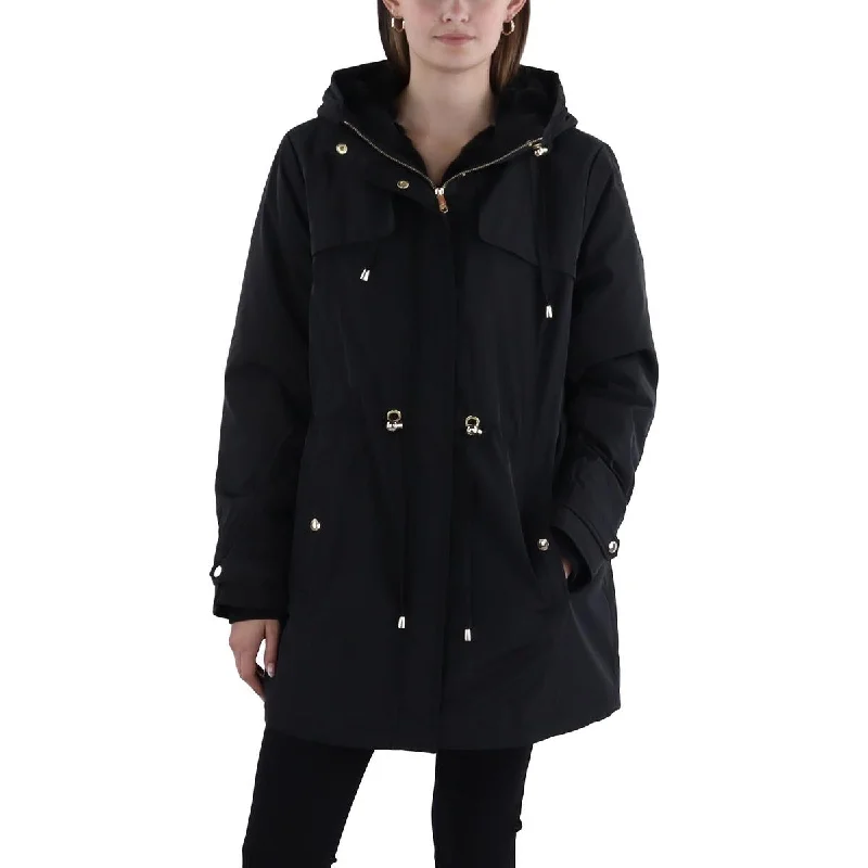 Womens Hooded Long Parka Coat