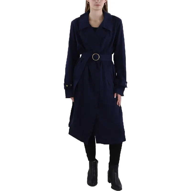 Womens Tencel Long Trench Coat