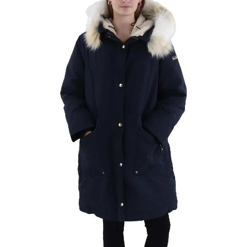 Womens Down Hooded Parka Coat