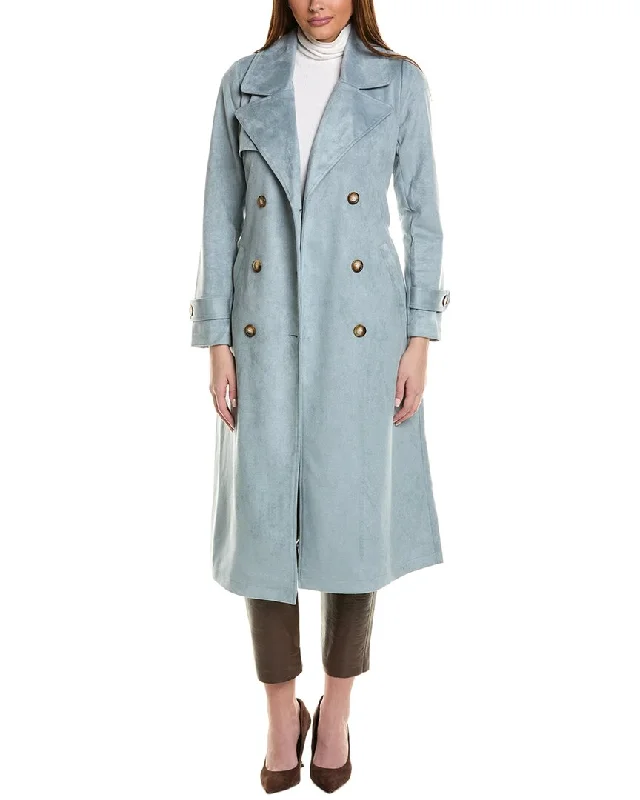 Ellen Tracy Longline Trench Coat