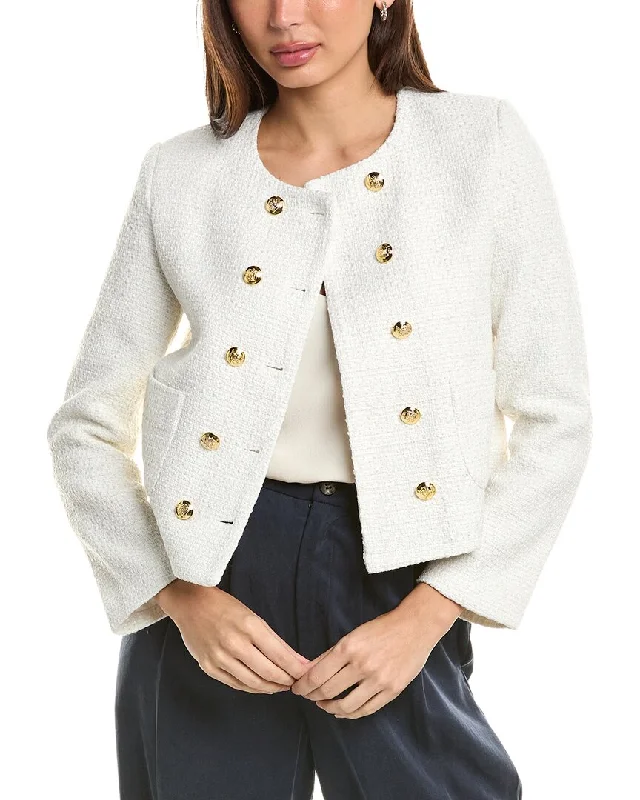 Colette Rose Womens  Jacket, L, White