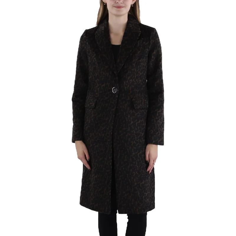 Womens Wool Blend Cold Weather Overcoat