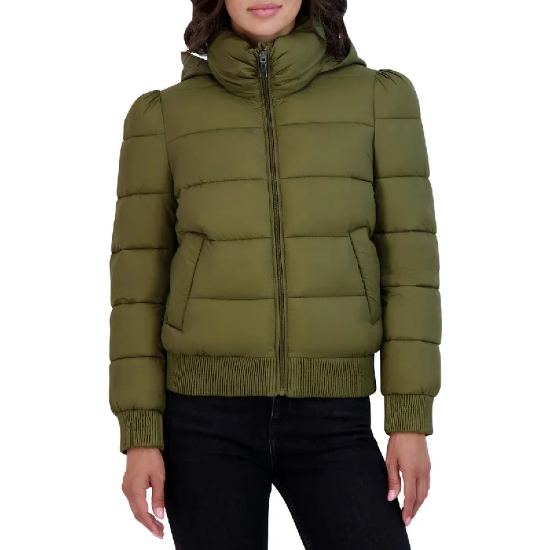 Womens Cold Weather Hooded Puffer Jacket