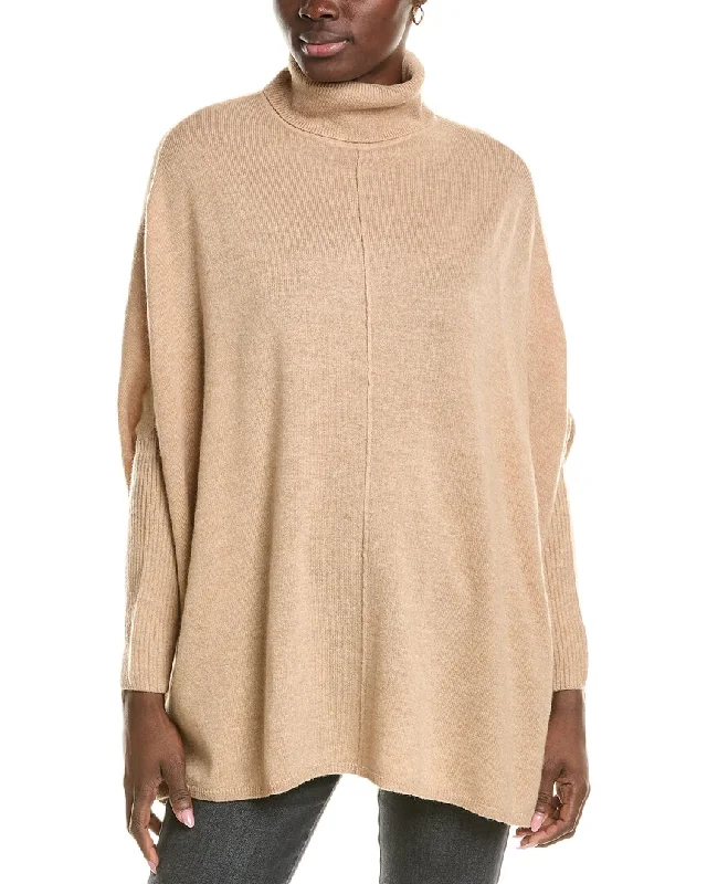 Brodie Cashmere Roll Wool & Cashmere-Blend Poncho