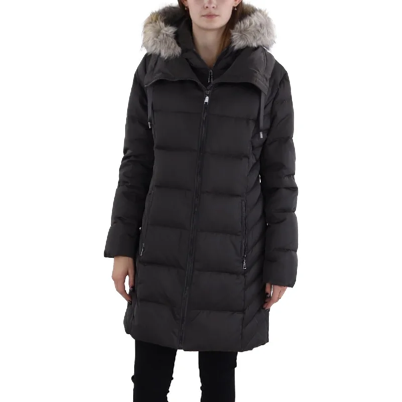 Womens Faux Fur Parka Puffer Jacket