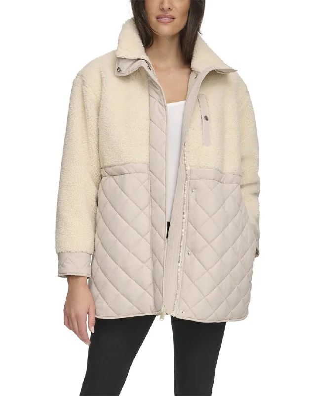 Andrew Marc Longline Quilted Jacket