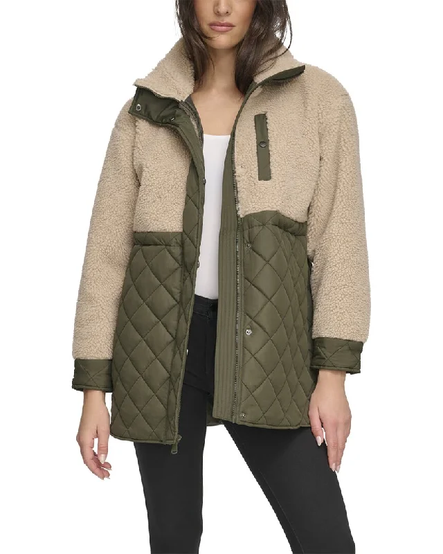 Andrew Marc Longline Quilted Jacket