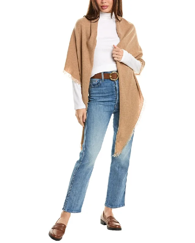 Forte Cashmere Fringe Cashmere Triangle Wrap