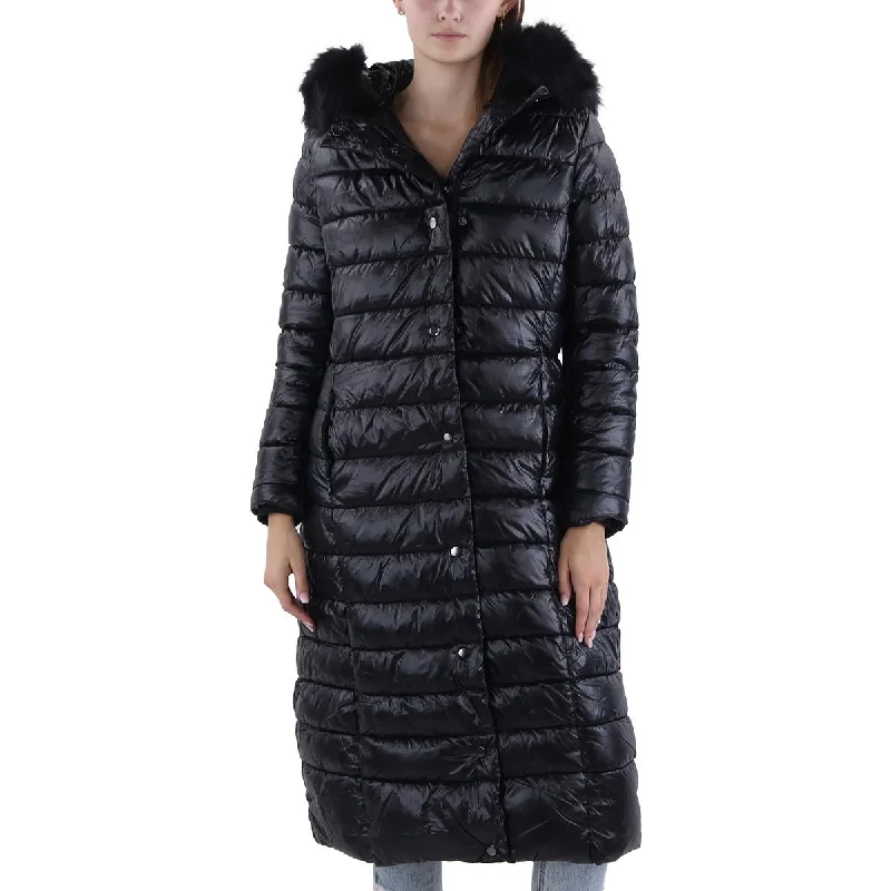 Womens Quilted Cold Weather Parka Coat