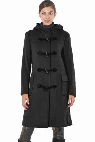 BGSD Women Lisa Wool Hooded Toggle Coat