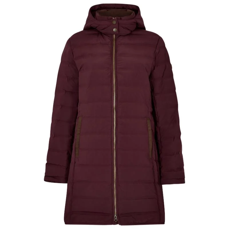 Dubarry Ballybrophy Ladies Down Coat - Oxblood