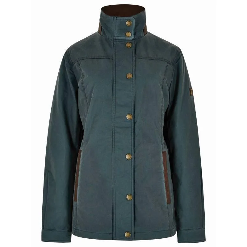 Dubarry Mountrath Ladies Waxed Jacket - Dark Pebble