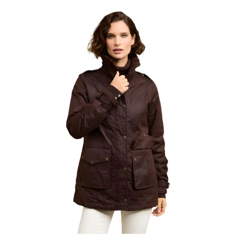 Holland Cooper Durham Wax Ladies Jacket - Chocolate