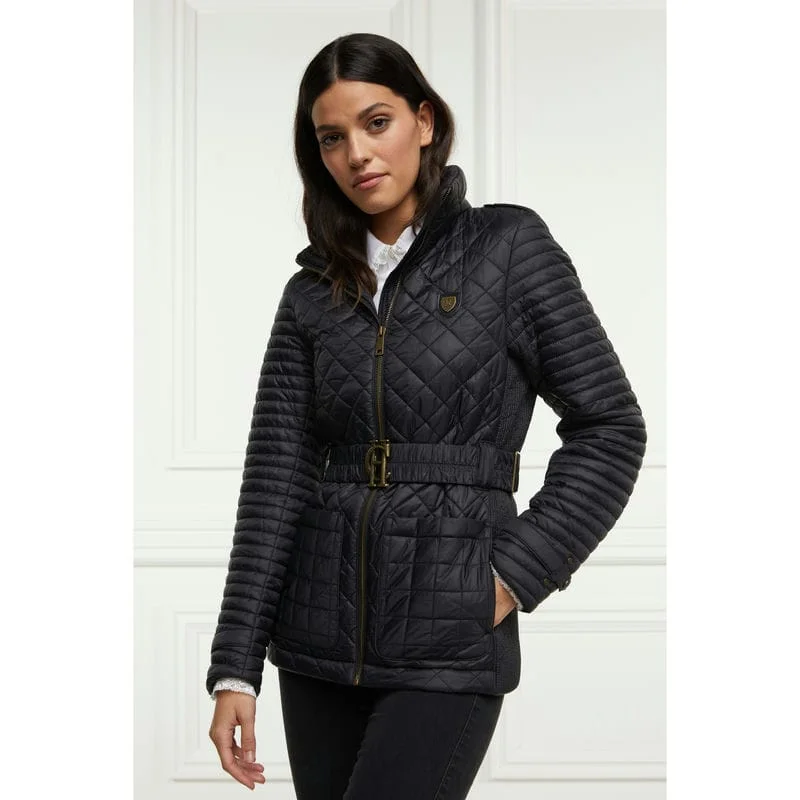 Holland Cooper Juliana Ladies Belted Jacket - Black