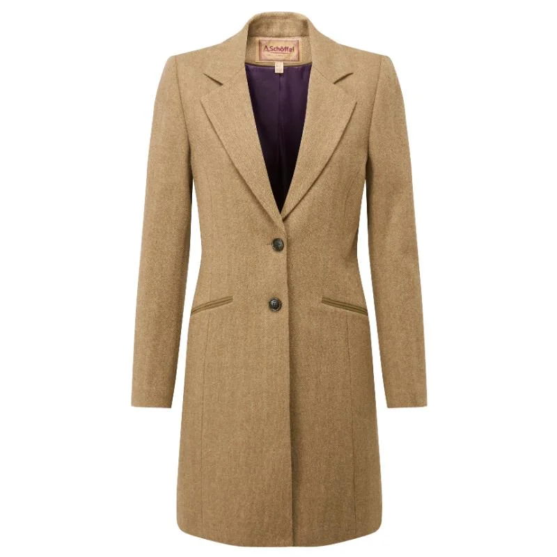 Schoffel Moray Tweed Ladies Jacket - Oak Herringbone Tweed