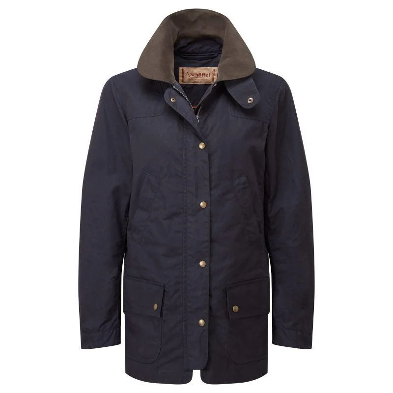 Schoffel Pilton Ladies Wax Jacket - Navy