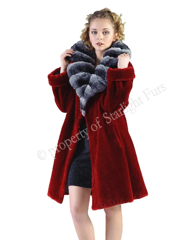 67 | Red Sheared Beaver Coat