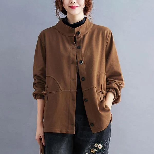 100% Cotton Women Casual Jackets New Arrival 2020 Autumn Winter Outerwear