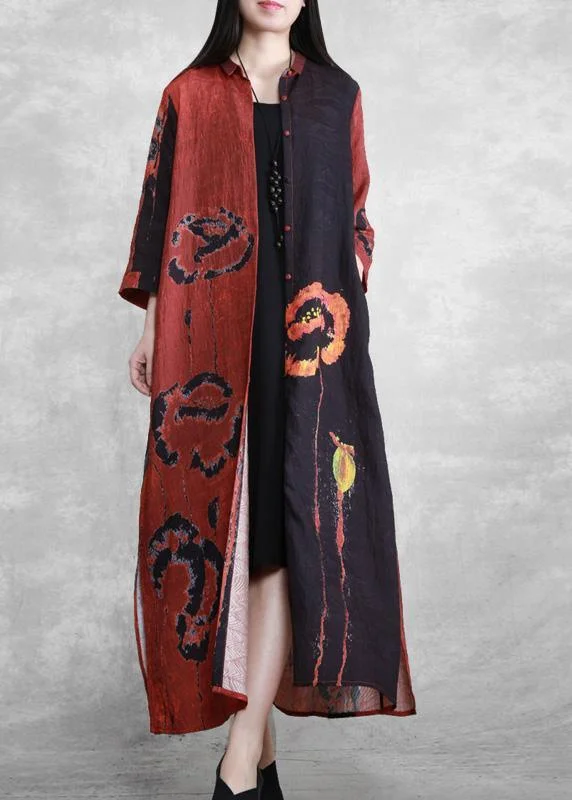 Classy Black Print Fashion Ideas Half Sleeve Summer Coats