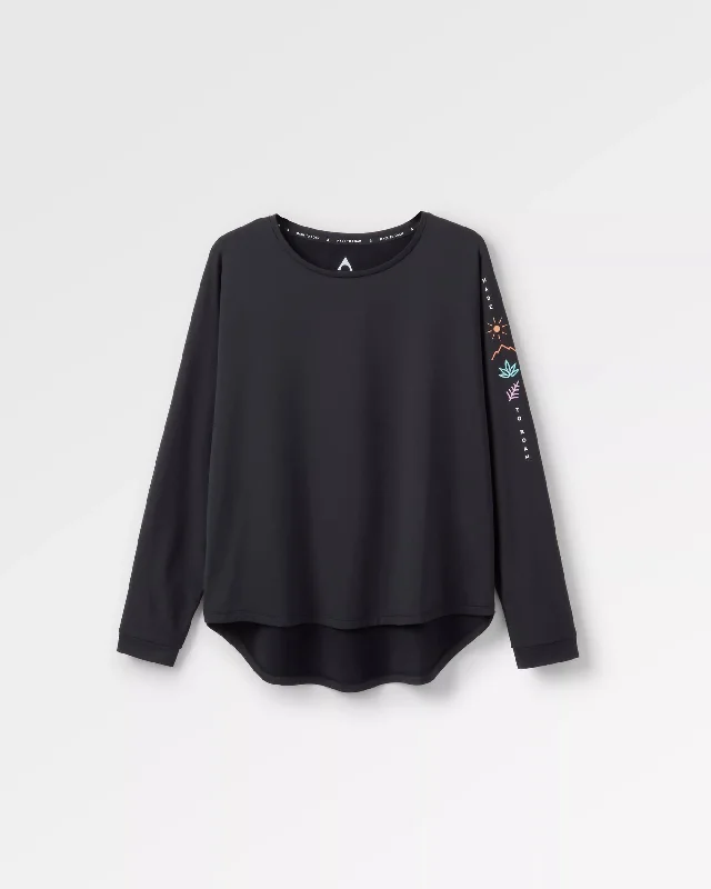 Hatha Recycled Active Top - Black